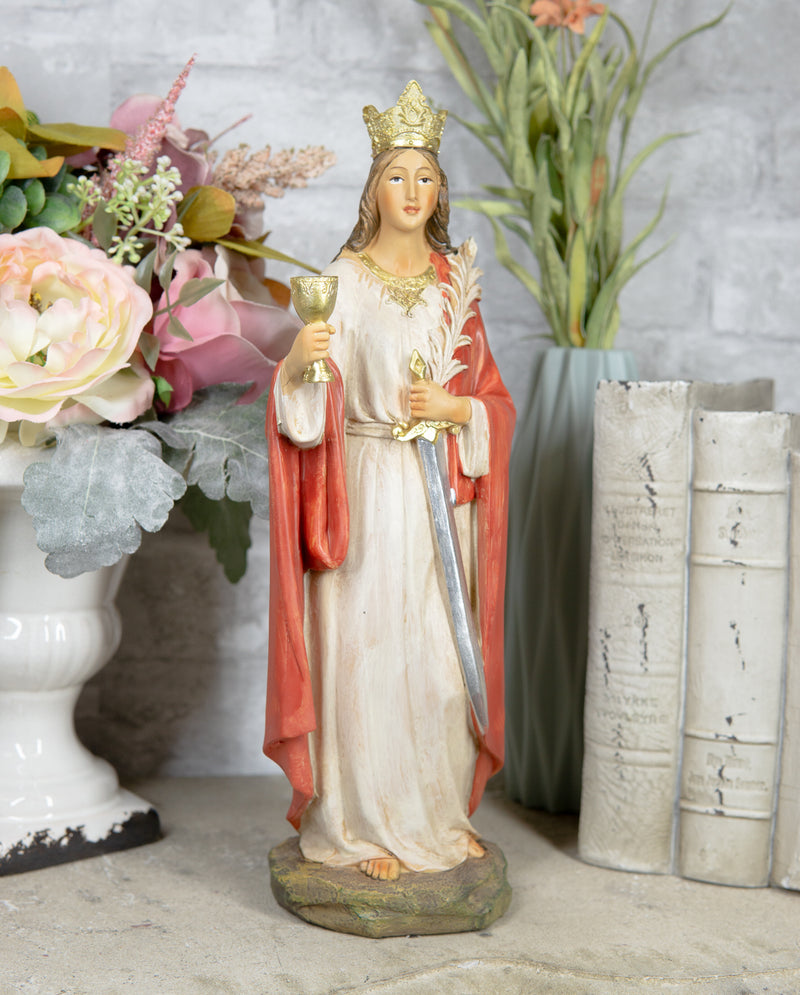 Ebros Catholic Church Holy Great Martyr Patron Saint Barbara Figurine 12"H