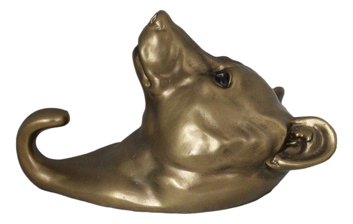 Ebros Rustic Bronzed Grizzly Bear Wall Hook Hanger 7.25" Tall for Light Duty Weight