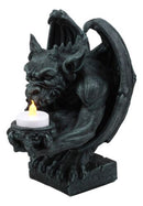 Squatting Gothic Gargoyle Candle Holder Guardian Servant Tea Light Castle Butler