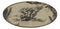 Pack Of 2 Rustic Western Patriotic Swooping Bald Eagle Round Dinner Plates 10"D