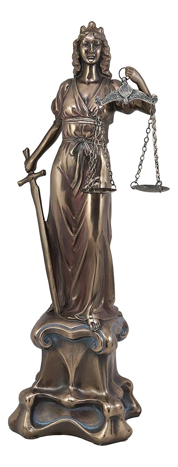 Ebros Greek Goddess Lady of Justice Statue 16"H La Justicia Themis Dike Figurine Decor