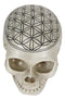 Gothic Sacred Geometry Flower Of Life Creation Cosmic Energy Skull Figurine