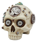 Ebros Steampunk Terminator Skull Figurine Cybernetic Clockwork And Robotic Gearwork Technology Prototype Skull Statue