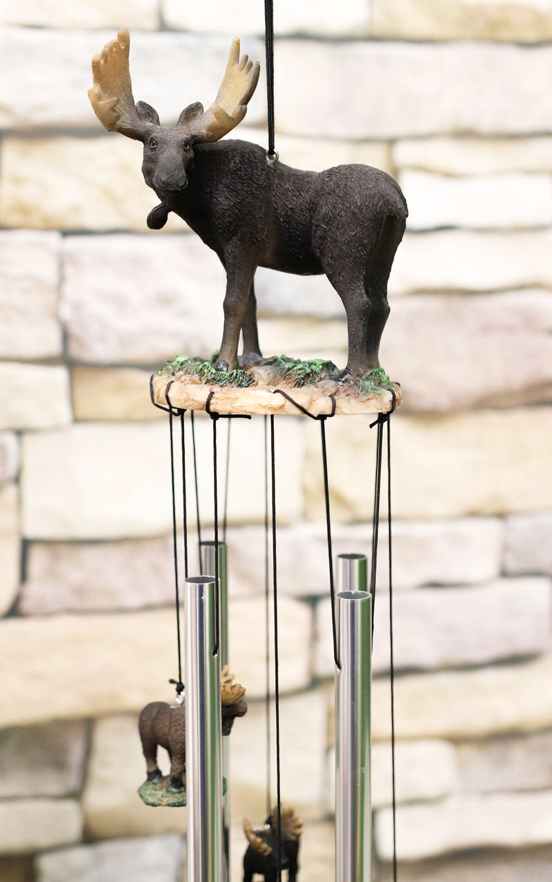The Emperor North American Moose Resonant Relaxing Wind Chime Garden Patio