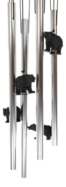 American Black Bear River Fishing Resonant Relaxing Wind Chime Garden Patio