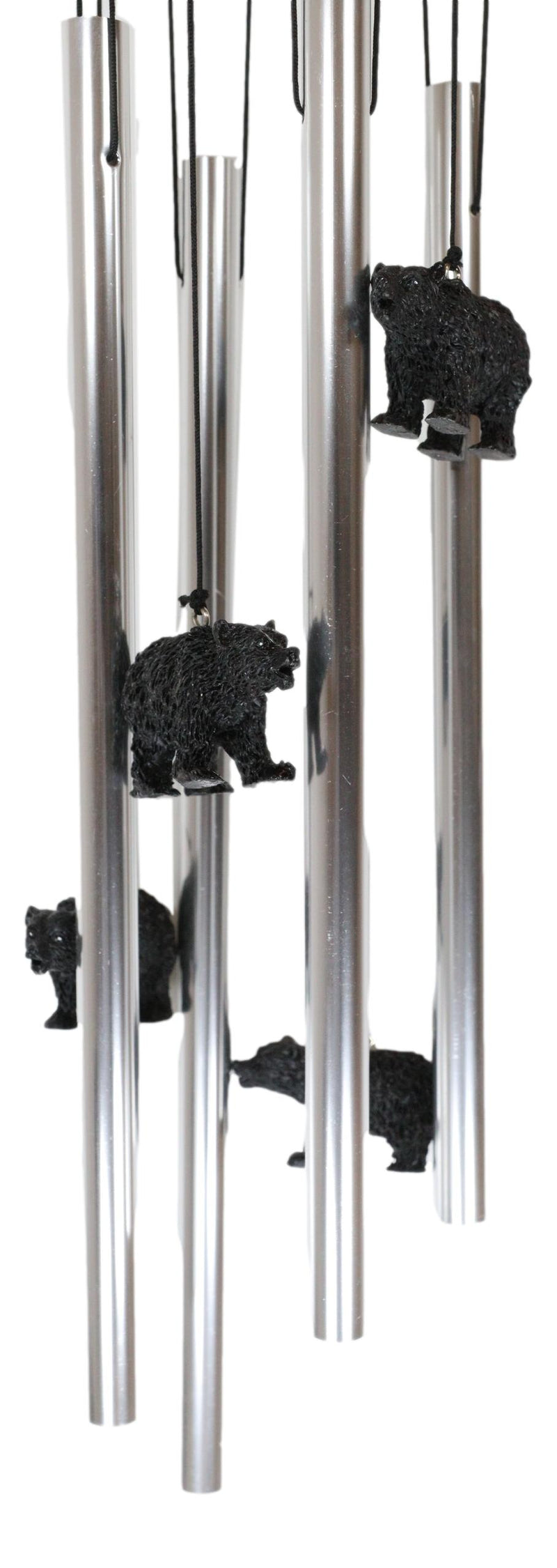 American Black Bear River Fishing Resonant Relaxing Wind Chime Garden Patio