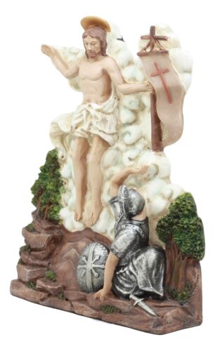 Ebros Christian Catholic Stations of The Cross Statue Way of The Sorrows Via Crucis Jesus Christ Path to Calvary Crucifixion Decor Figurine (Station 15 Jesus is Risen and Glorified)