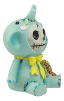 Furrybones Blue Elefun Peanut Elephant Skeleton Figurine 3"H Dumbo Furry Bones