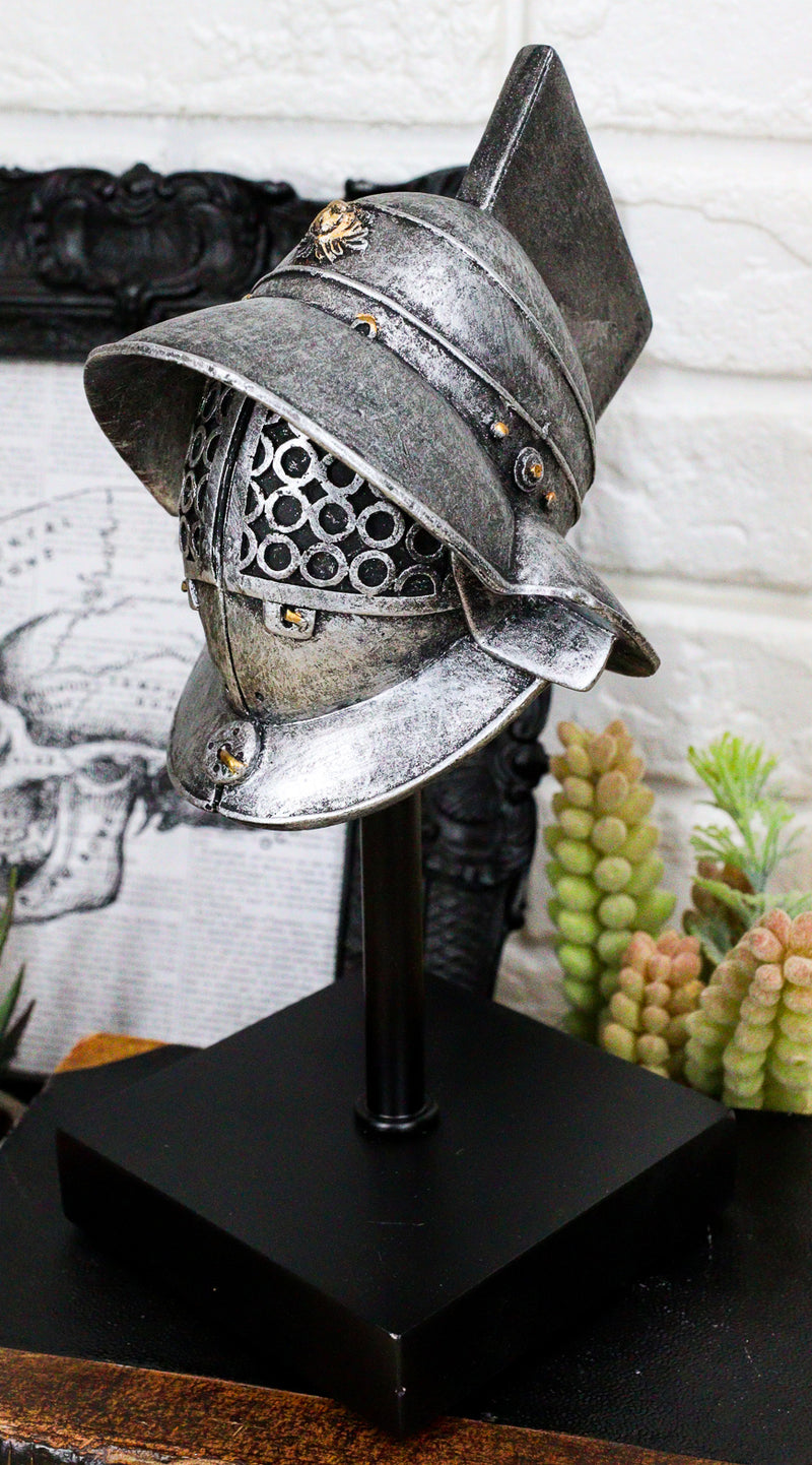 Ebros Museum Mount Murmillo Gaul Gladiator Crixus Helmet Helm With Face Guard Figurine