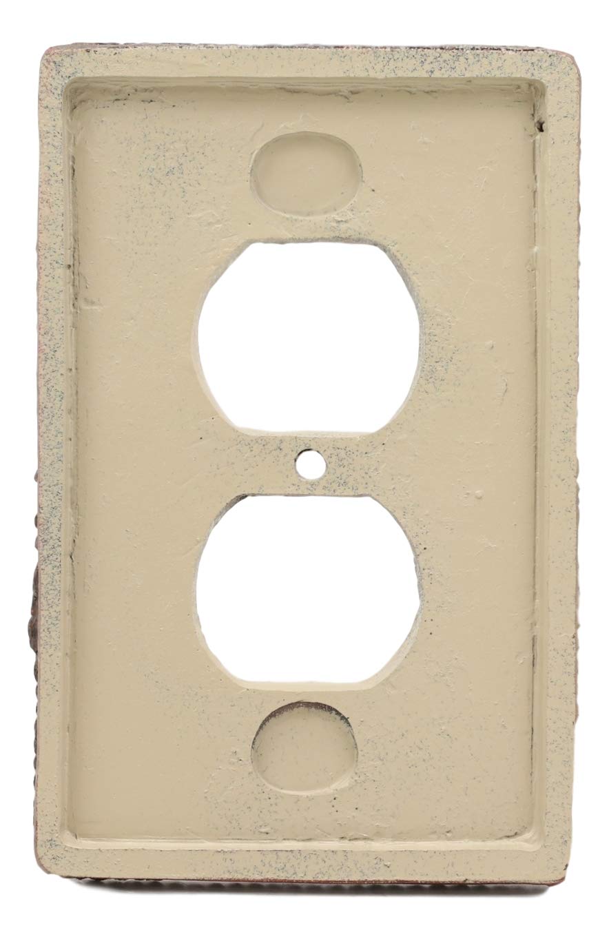 Ebros Southwestern Native 3 Feathers Double Receptacle Outlet Cover Set Of 2