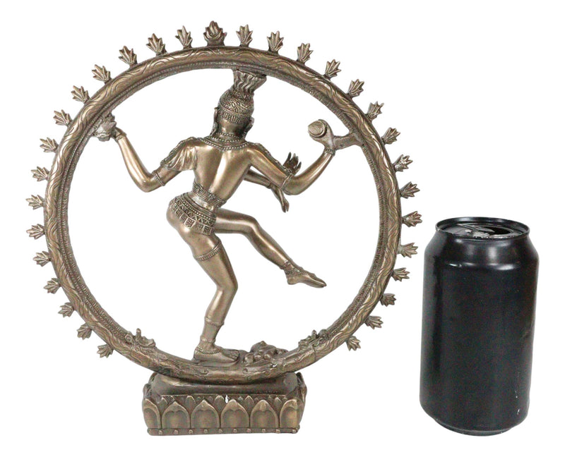 Ebros Hindu Avatar Deity Cosmic Dancer Shiva Nataraja By Fire Wheel Altar Figurine