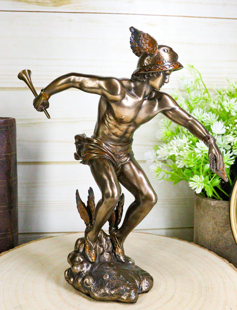 Ebros Greek Hermes God of Messengers Decorative Figurine 10" H