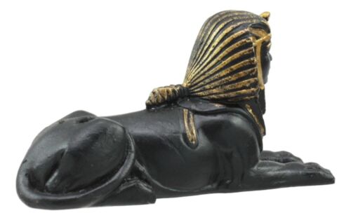 Egyptian Pyramid Tomb Guardian Sphinx Androsphinx Dollhouse Miniature Figurine - Ebros Gift