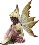 Ebros Daffodil Sunflower Fairy Garden Figurine 4.25" Tall Fantasy Collectibles