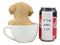Ebros Realistic Adorable Labrador Puppy Teacup Statue 5.5" Tall Pet Pal