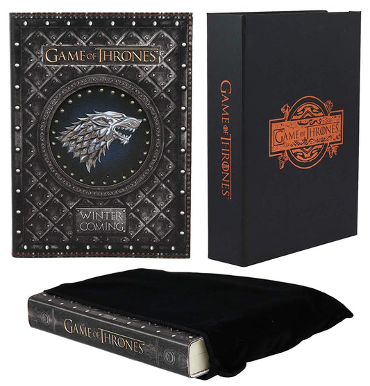 Game of Thrones Direwolf House of Stark Winter is Coming Embossed Journal 5"x7" - Ebros Gift