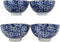 Ebros Made in Japan Ming Design 12oz Rice Soup Cereal Porcelain Bowls Set of 4