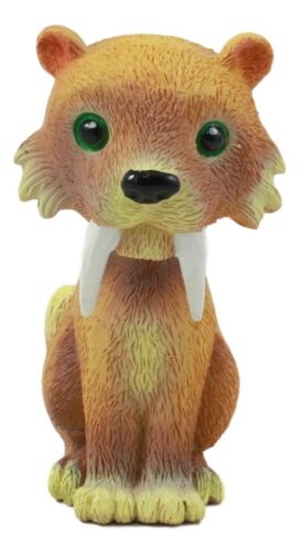 "Diego" Cute Mini Sabre Tooth Tiger Cub Figurine 3.25"H Prehistoric Predator