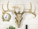 Ebros 18."L 10 Point Buck Head Wall Mount Resin Stag Deer Skull Antler Sculpture - Ebros Gift