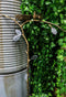Romantic Lovebirds By Nest On Branch Twigs Aluminum Garden Stake Bird Feeder