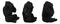 Ebros See Hear Speak No Evil Silverback Gorillas Figurine 3" Height Set of 3