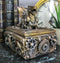 Ebros Bronzed Steampunk Cyborg Dragon Jewelry Box Figurine 9.5"L Robotic Serpentine