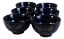 Pack Of 6 Japanese Blue Dragonfly Rice Soup Cereal Salad Dessert 12oz Bowls