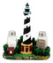 Ebros Scenic Cape Hatteras Lighthouse Salt And Pepper Shakers Holder 8"H