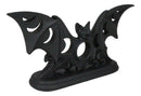 Lunaeca Gothic Lunar Moon Phases Cutout Winged Vampire Bat Votive Candle Holder