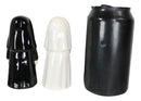Ebros Bad And Good Habits Nun Pair Salt & Pepper Shakers Ceramic Magnetic Set
