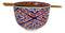 Japanese Design Diamond Contrast Ceramic Ramen Udong Bowl & Chopsticks Set