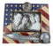 American Flag US Air Force Fighter Jet And Pilot Helmet 5"X7" Picture Frame