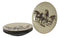 Ebros Western Rustic Running Horses Abstract Art Round Dinner Plate Set of 4