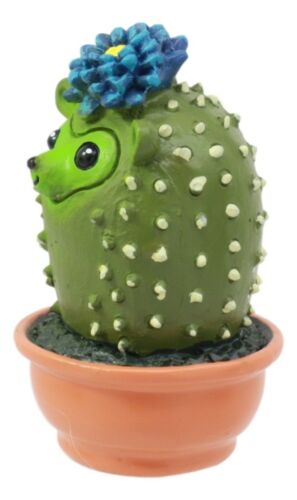 Pokey Cactus Hedgehog In A Pot Figurine Whimsical Fairy Garden Succulent Decor