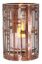 Frank Lloyd Wright Robie House Wood Laylight Chicago Brass Votive Candle Holder
