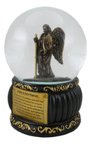 Christian Holy Archangel Saint Raphael Angel Of Healing Water Globe Figurine