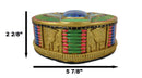 Ancient Egyptian Winged Scarab Beetle Colorful Decorative Trinket Jewelry Box