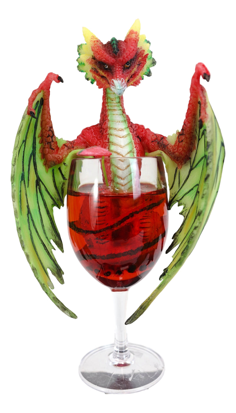 Cocktail Spirit Drunken Watermelon Daiquiri Dragon Statue Fantasy Decor Figurine