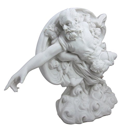 Ebros Gift Michelangelo Sistine Chapel The Creation of Man Almighty God Resin Figurine 13.5"L