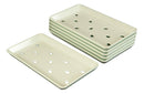 Pack Of 6 Sage Green Neta Zara Sushi Sashimi Plates With Drip Holes 8.75"X5"