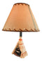 Campfire Story Time Bear Cubs Reading In Teepee Hut Rustic Table Lamp With Shade