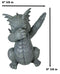 Ebros Whimsical Hip Hop Dabbing Garden Dragon Statue 9.25" Tall Look at My Dab