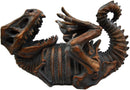 Ebros Dinosaur T-Rex Skeleton Rusted Fossil 11.5" Long Wine Bottle Holder Caddy