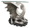 Pendragon Ryu Ice Frost Dragon Guarding Treasure Coffee Side Table With Glass