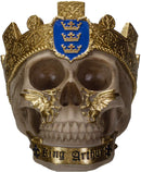 Ebros The Knights of The Round Table Skulls King Arthur Resin Skull Figurine