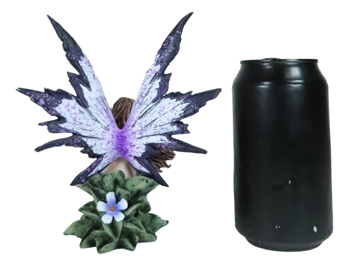 Amy Brown Whimsical "Luna" Periwinkle Flower Nude Garden Fairy Figurine Fae