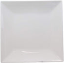 11" White Melamine Modern Square Serving Dinner Plates or Dish Platters Set of 6
