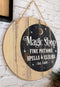 Wicca Witch Magic Shop Fine Potions Spells & Elixirs MDF Wood Wall Sign Plaque