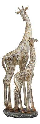 Ebros Large Mosaic Giraffe Mother And Calf Family Statue 17.25" Tall