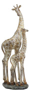 Ebros Large Mosaic Giraffe Mother And Calf Family Statue 17.25" Tall